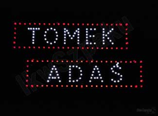 Tabliczki imienne LED