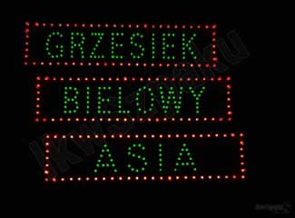 Tabliczki imienne LED