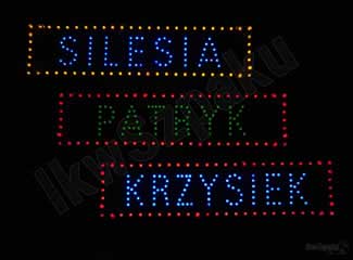 Tabliczki imienne LED